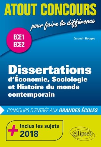 9782340027169: Dissertations d'ESH - prpas ECE1 et ECE2 - inclus les sujets 2018: ECE1 ECE2