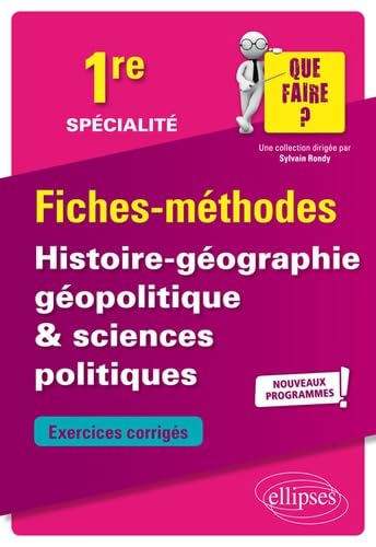 9782340031180: Spcialit Histoire-gographie, gopolitique & sciences politiques - Premire - Nouveaux programmes