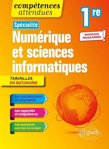 9782340031784: Spcialit Numrique et sciences informatiques - Premire - Nouveaux programmes