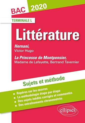 Stock image for Hernani, Victor Hugo et La princesse de Montpensier, Madame de Lafayette / Bertrand Tavernier. Sujets et mthode. BAC L 2020 for sale by medimops
