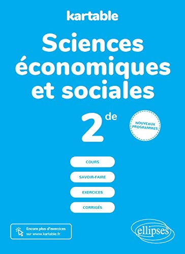 9782340034938: Sciences conomiques et sociales - Seconde - Nouveaux programmes (Kartable)