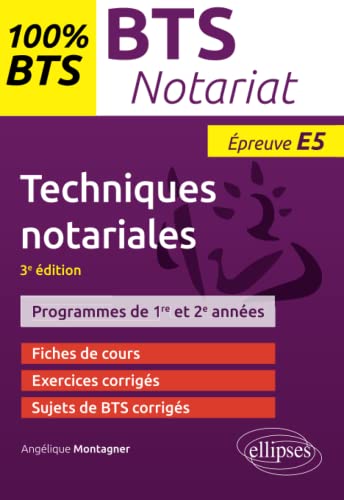 Beispielbild fr BTS notariat - Techniques notariales - 3e dition zum Verkauf von medimops