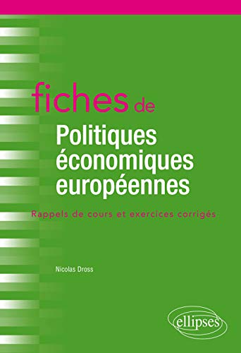 Stock image for Fiches de Politiques conomiques europennes for sale by medimops