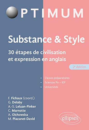 Stock image for Substance & style : 30 tapes de civilisation et expression en anglais for sale by medimops