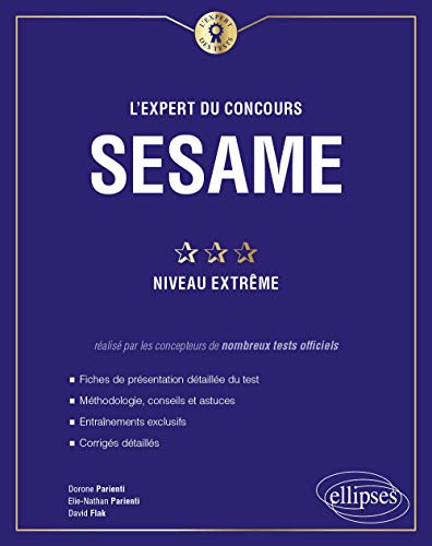 Stock image for L'expert du concours SESAME: Niveau extrme [Broch] Flak, David; Parienti, Dorone et Parienti, Elie-Nathan for sale by BIBLIO-NET