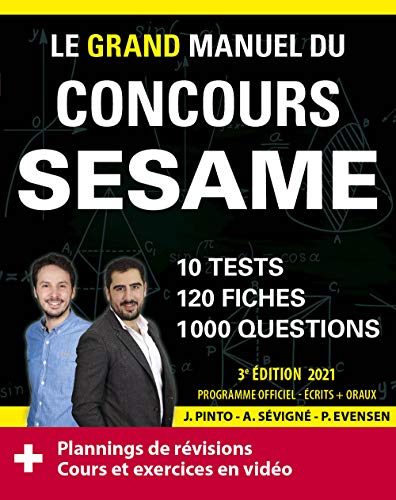 Beispielbild fr Le grand manuel du concours SESAME : 10 tests, 120 fiches, 120 vidos de cours, 1000 questions zum Verkauf von medimops