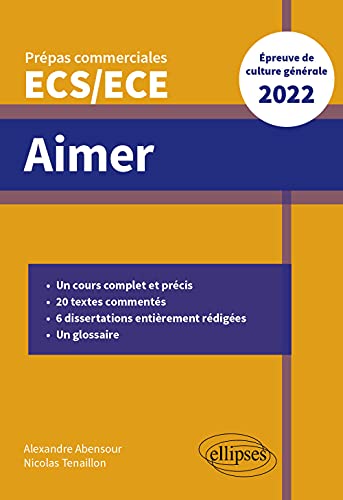 Beispielbild fr Aimer - preuve de culture gnrale - Prpas commerciales ECS/ECE 2022 zum Verkauf von Ammareal