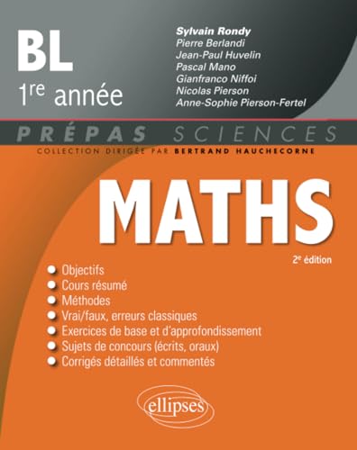 Stock image for Mathmatiques - BL 1re anne - 2e dition (Prpas Sciences) (French Edition) for sale by GF Books, Inc.
