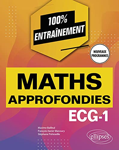 Beispielbild fr Maths approfondies ECG-1 zum Verkauf von medimops