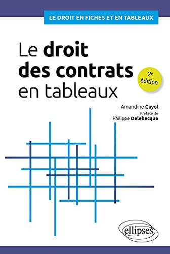 Stock image for Le droit des contrats en tableaux for sale by Gallix