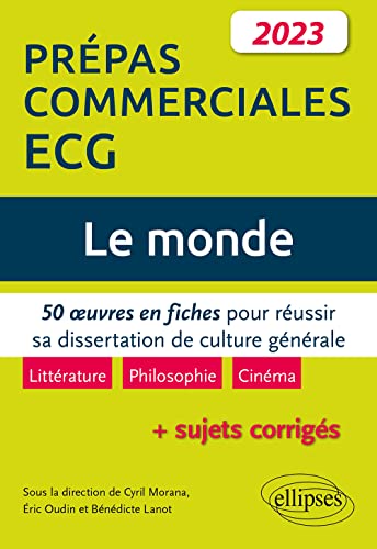 Beispielbild fr Le monde : 50 oeuvres en fiches pour reussir sa dissertation de culture generale - prepas commerciales eCG 2023 zum Verkauf von LiLi - La Libert des Livres