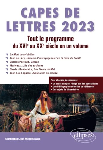 Stock image for CAPES de Lettres 2023: Tout le programme en un volume (CAPES/AGREGATION) (French Edition) for sale by Gallix
