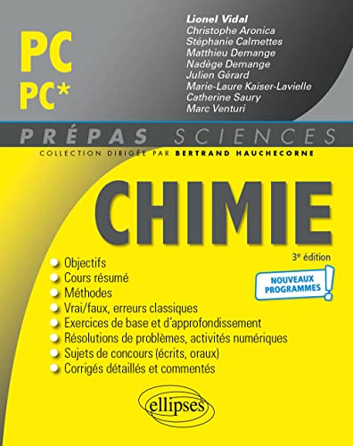 Stock image for Chimie PC/PC* - Programme 2022 for sale by Gallix