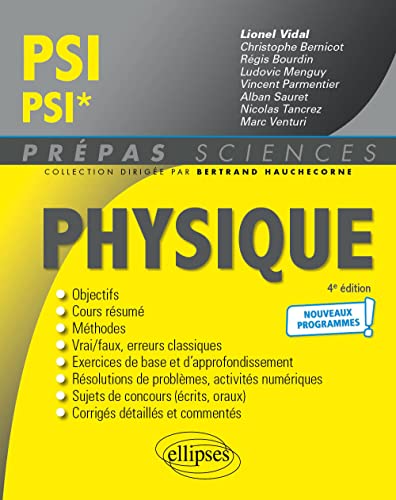 Beispielbild fr Physique PSI/PSI* - Programme 2022 zum Verkauf von Gallix