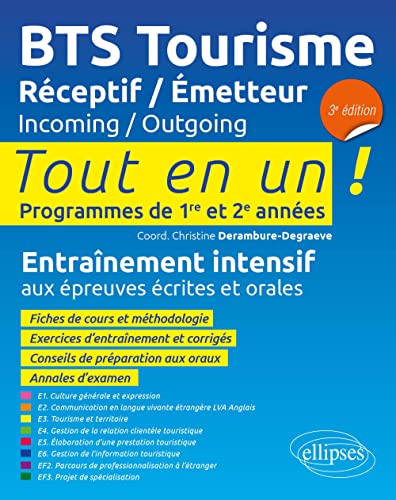 Beispielbild fr BTS Tourisme Rceptif/Emetteur 1re & 2e annes: Tout en un ! Programmes de 1re et 2e annes [Broch] Bonsang, Emmanuel; Brire-Cuzin, Florence; Chevillon, Nathalie; Collectif et Derambure-Degraeve, Christine zum Verkauf von BIBLIO-NET