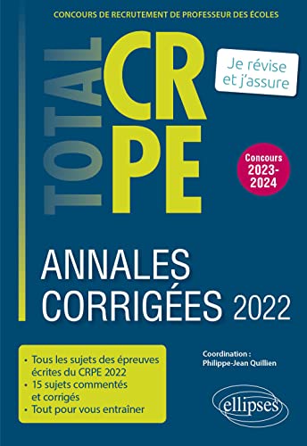 Stock image for Annales corriges du CRPE 2022 for sale by Gallix