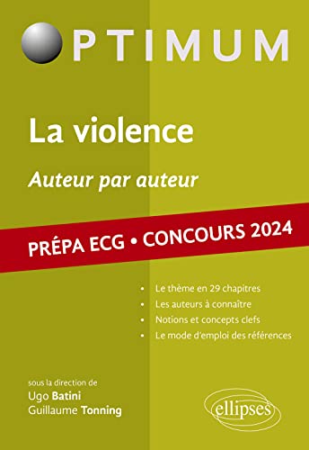 Beispielbild fr La Violence, Auteur Par Auteur : Prpa Ecg, Concours 2024 : Littrature, Philosophie, Culture Gnra zum Verkauf von RECYCLIVRE