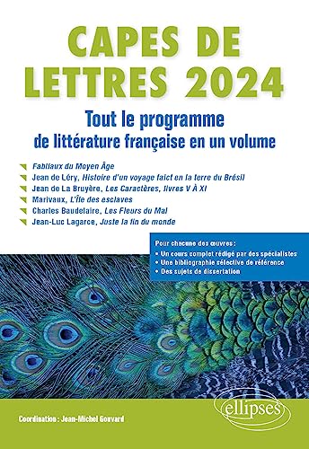 Beispielbild fr CAPES de Lettres 2024: Tout le programme de littrature franaise en un volume zum Verkauf von Gallix