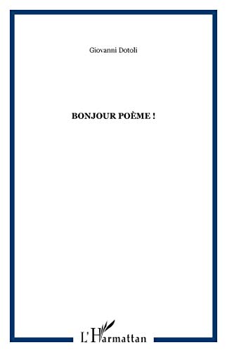 9782343002347: Bonjour pome !