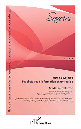 Stock image for Les obstacles  la formation en entreprise [Broch] Solar, Claudie; Roussel, Jean-Franois; Baril, Daniel; Duarte, Anne-Paule; Ollivier, lisabeth et Lauzon, Nancy for sale by BIBLIO-NET