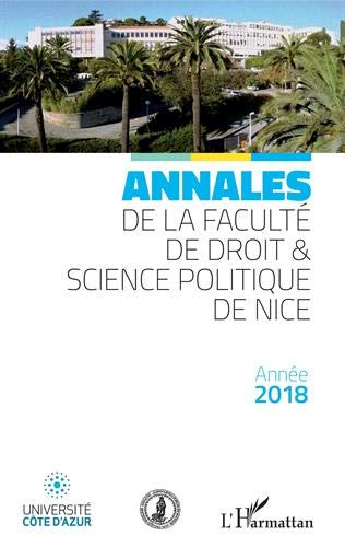 9782343168913: Annales de la facult de droit et sciences politiques de Nice