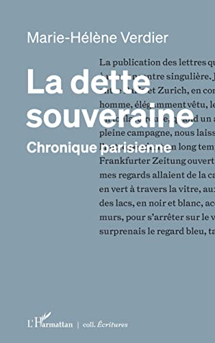 9782343248653: La dette souveraine: Chronique parisienne