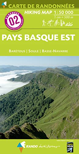 Stock image for Pays Basque East - Baretous - Soule-Basse Navarre Hiking Map 1:50K (French Edition) for sale by GF Books, Inc.