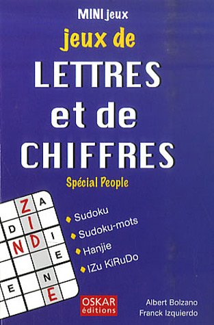 Beispielbild fr Jeux de lettres et de chiffres : Special people zum Verkauf von EPICERIE CULTURELLE