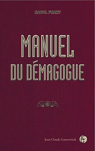 Stock image for Manuel du dmagoque for sale by Ammareal