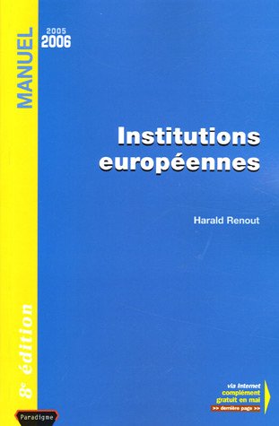 Imagen de archivo de Institutions europennes a la venta por Chapitre.com : livres et presse ancienne