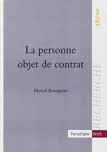 9782350200200: La personne objet de contrat