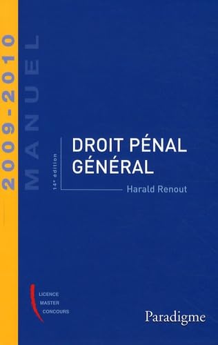 Beispielbild fr Droit pnal gnral 2009-2010 zum Verkauf von Ammareal