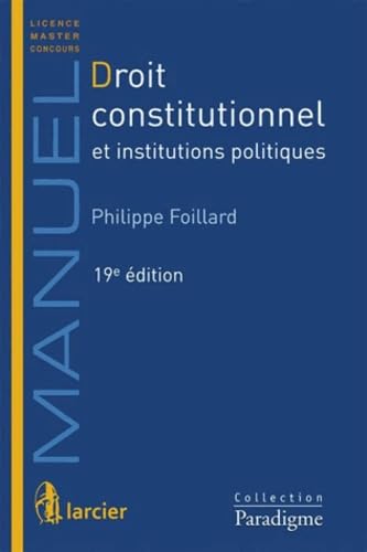 Stock image for Droit constitutionnel et institutions politiques for sale by Ammareal