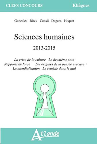 Beispielbild fr Sciences humaines 2013-2015 zum Verkauf von medimops