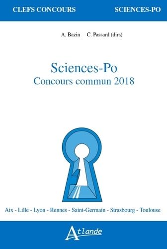 Beispielbild fr Science-Po, Concours commun 2018 zum Verkauf von Ammareal