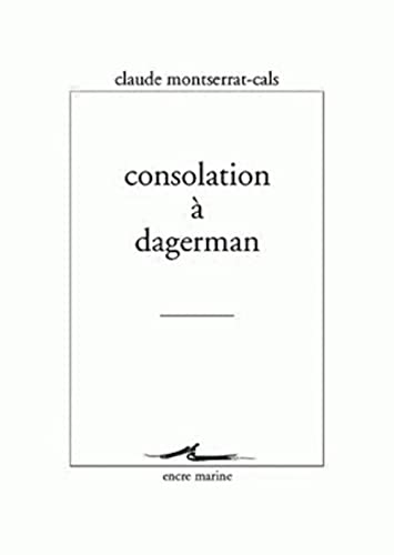 Stock image for Consolation  Dagerman for sale by Ammareal