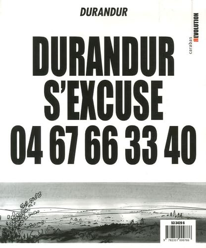 Beispielbild fr Durandur, Tome 2 : Durandur s'excuse 04 67 66 33 40 : Je pisse sur la bande dessine zum Verkauf von medimops