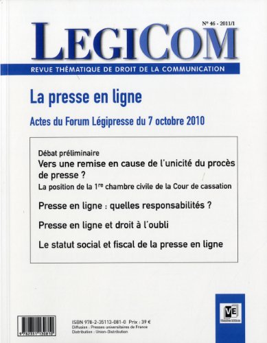 9782351130810: Lgicom N46. La presse en ligne