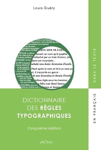 Stock image for Dictionnaire des rgles typographiques for sale by Gallix