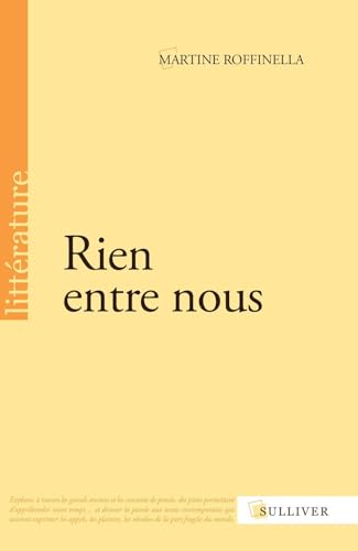 Stock image for Rien entre nous for sale by Ammareal