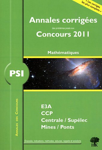 9782351410820: PSI mathmatiques 2011