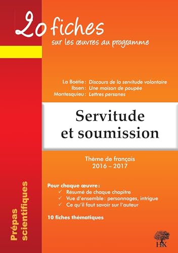 Stock image for Servitude et soumission : 20 fiches sur les oeuvres au programme for sale by Ammareal
