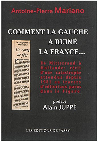 Beispielbild fr Comment la gauche a ruin la France. zum Verkauf von Ammareal