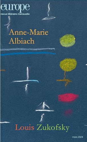 Beispielbild fr Anne-Marie Albiach / Louis Zukofsky: n 1139 Mars 2024 (2024) zum Verkauf von Au bon livre