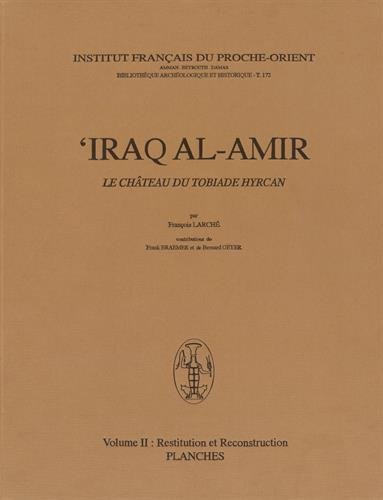 9782351590089: Iraq al Amir : Le  chteau du Tobiade Hyrcan vol.II, 2 tomes; Restitution et reconstruction: Volume 2, Restitution et reconstruction, 2 volumes (texte et planches)