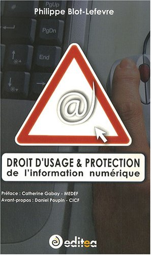 Imagen de archivo de Droit D'usage & Protection De L'information Numrique a la venta por RECYCLIVRE