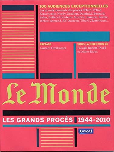 Beispielbild fr Le Monde : les grands procs (1944-2010) zum Verkauf von medimops