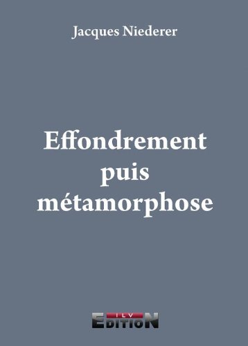 Stock image for Effondrement puis mtamorphose for sale by medimops