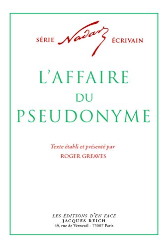 Stock image for L'affaire Du Pseudonyme for sale by RECYCLIVRE