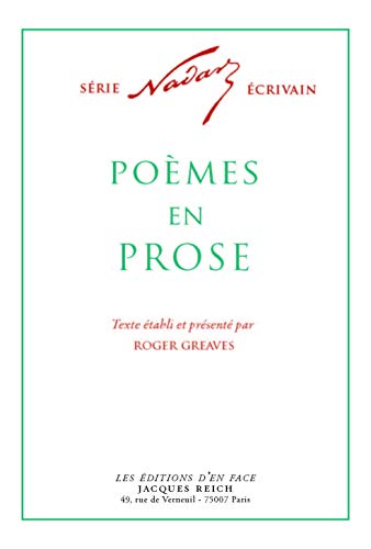 Stock image for Pomes en prose [Broch] Greaves, Roger for sale by BIBLIO-NET